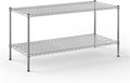 24" Deep x 54" Wide x 27" Height Wire Shelving Kit | 2-Tier | NSF Commercial Storage Rack Unit