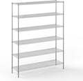 21" Deep x 72" Wide x 96" Height Wire Shelving Kit | 6-Tier | NSF Commercial Storage Rack Unit