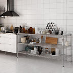 24" Deep x 72" Wide x 34" Height Wire Shelving Kit | 3-Tier | NSF Commercial Storage Rack Unit