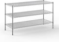 24" Deep x 60" Wide x 34" Height Wire Shelving Kit | 3-Tier | NSF Commercial Storage Rack Unit