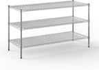 24" Deep x 60" Wide x 34" Height Wire Shelving Kit | 3-Tier | NSF Commercial Storage Rack Unit