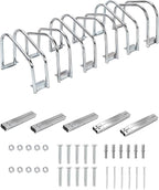 Freestanding Bike Floor Stand, Heavy Duty Bicycle Parking Rack for Garage Home Indoor Outdoor, Bike Storage Organizer Fits 22-28 Inch Wheels & 2.2 Inch Tire Width