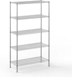 21" Deep x 48" Wide x 86" Height Wire Shelving Kit | 5-Tier | NSF Commercial Storage Rack Unit