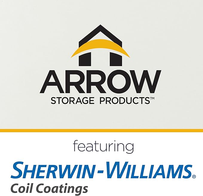 Arrow Carports Galvanized Steel Carport, Double Car Metal Carport Kit, 20' x 20' x 9', Eggshell