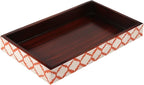 Handicrafts Home 10x6 Red Small Bathroom Tray, Vanity Organizer for Perfume & Cosmetics, Kitchen Counter, Bathroom Tray, Guest Towel Holder, Decorative Napkin Holder, Bathroom Countertop Storage