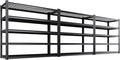 3 Pack 59" W Heavy Duty 5-Tier Garage Shelving Unit,2500 lbs Capacity Adjustable Metal Storage Rack, Boltless Steel Shelves for Garage, Basement, Warehouse, Pantry & Kitchen 72"x59"x20",Black