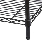 ZENY 4-Shelf Adjustable, Heavy Duty Storage Shelving Unit, Steel Organizer Wire Rack, Storage Rack with Leveling Feet for Kitchen Office Garage