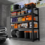 Storage Shelves Heavy Duty, 3 PCS 36"L x 16"W x 72"H Garage Wire Shelving Unit Loads 2400LBS, 5-tier Adjustable Metal Industrial Utility Shelf Rack for Kitchen, Laundry, Pantry, Warehouse, Basement