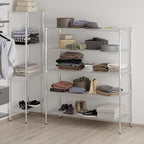 21" Deep x 54" Wide x 64" Height Wire Shelving Kit | 5-Tier | NSF Commercial Storage Rack Unit