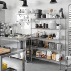 18" Deep x 48" Wide x 64" Height Wire Shelving Kit | 5-Tier | NSF Commercial Storage Rack Unit