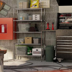 18" Deep x 42" Wide x 74" Height Wire Shelving Kit | 5-Tier | NSF Commercial Storage Rack Unit