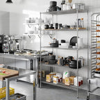 24" Deep x 48" Wide x 86" Height Wire Shelving Kit | 5-Tier | NSF Commercial Storage Rack Unit