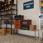 18" Deep x 48" Wide x 14" Height Wire Shelving Kit | 1-Tier | NSF Commercial Storage Rack Unit