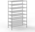 24" Deep x 48" Wide x 74" Height Wire Shelving Kit | 8-Tier | NSF Commercial Storage Rack Unit