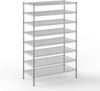 24" Deep x 48" Wide x 74" Height Wire Shelving Kit | 8-Tier | NSF Commercial Storage Rack Unit