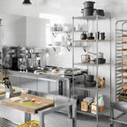 24" Deep x 24" Wide x 86" Height Wire Shelving Kit | 5-Tier | NSF Commercial Storage Rack Unit
