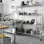 21" Deep x 54" Wide x 74" Height Wire Shelving Kit | 4-Tier | NSF Commercial Storage Rack Unit