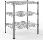 18" Deep x 24" Wide x 27" Height Wire Shelving Kit | 3-Tier | NSF Commercial Storage Rack Unit