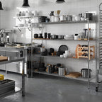 21" Deep x 72" Wide x 64" Height Wire Shelving Kit | 4-Tier | NSF Commercial Storage Rack Unit
