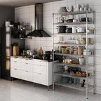 18" Deep x 42" Wide x 86" Height Wire Shelving Kit | 8-Tier | NSF Commercial Storage Rack Unit