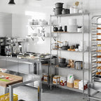 14" Deep x 42" Wide x 86" Height Wire Shelving Kit | 5-Tier | NSF Commercial Storage Rack Unit