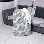 Extra Large Laundry Bag with Drawstring and Handle, Heavy Duty Travel Dirty Clothes Bag for Laundromat and Household, Durable Rip-Stop Laundry Hamper Liner, 28 x 40 Inch, Bamboo