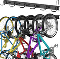 TORACK Bike Storage Rack, 6 Bike Rack Wall Mount Home and Garage Organizer, Vertical Bicycles Hanger Hooks for Indoor Space Saving