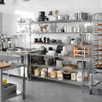 24" Deep x 72" Wide x 74" Height Wire Shelving Kit | 6-Tier | NSF Commercial Storage Rack Unit
