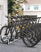 Freestanding Bike Floor Stand, Heavy Duty Bicycle Parking Rack for Garage Home Indoor Outdoor, Bike Storage Organizer Fits 22-28 Inch Wheels & 2.2 Inch Tire Width
