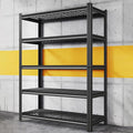72" H Heavy Duty Garage Shelving 5 Tier 2500 LBS Storage Shelves Adjustable Industrial Metal Wire Shelf Unit for Garage,Basement,Pantry,Warehouse,Commercial