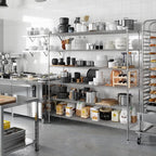 21" Deep x 72" Wide x 74" Height Wire Shelving Kit | 6-Tier | NSF Commercial Storage Rack Unit