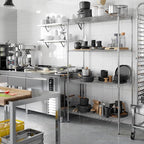 21" Deep x 42" Wide x 74" Height Wire Shelving Kit | 4-Tier | NSF Commercial Storage Rack Unit