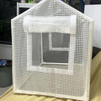 Hexagonal PVC Plant Shelter with Insulated Panels for Winter Gardening Indoor Outdoor Easy Setup & Storage Balcony Gardening Hothouse