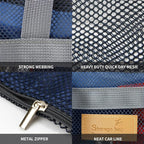 Mesh Shower Caddy Bag Portable Hanging Toiletry and Bath Organizer with Zipper for Travel, Gym, Camping, College Dorms, Beach