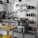 14" Deep x 24" Wide x 64" Height Wire Shelving Kit | 4-Tier | NSF Commercial Storage Rack Unit