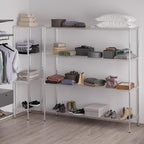21" Deep x 72" Wide x 74" Height Wire Shelving Kit | 4-Tier | NSF Commercial Storage Rack Unit