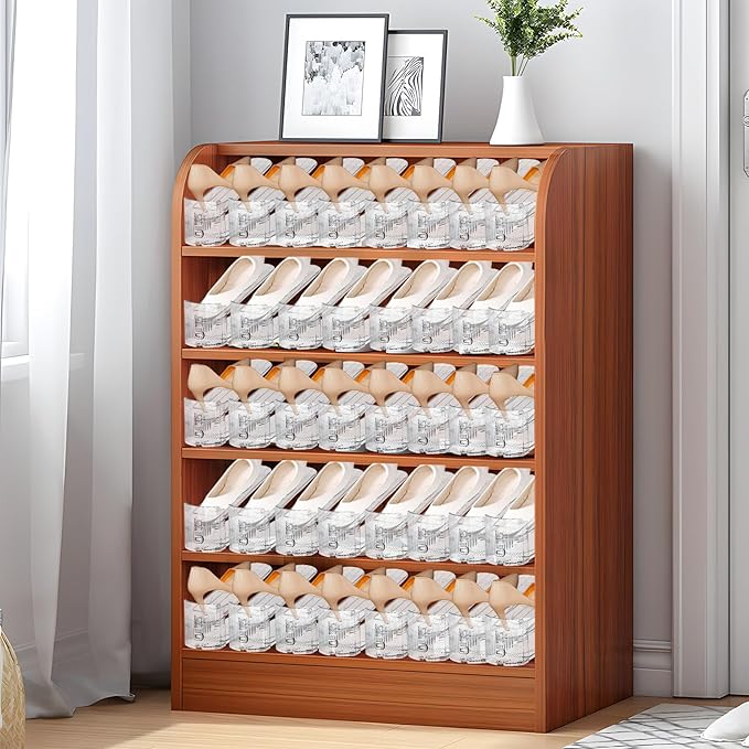 Shoe Slots Organizer,36 Pack Transparent Shoe Stacker Adjustable Shoe Slot Organizer Space Saver Shoe Rack Holder Shoe Storage Organizers for Closet,Transparent