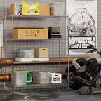 21" Deep x 60" Wide x 74" Height Wire Shelving Kit | 4-Tier | NSF Commercial Storage Rack Unit