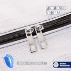 Cosy Family 12 Pack Heavy Duty Moving Bags with Backpack Straps - Strong Handles & Zippers, Storage Totes For Space Saving, Fold Flat, Alternative to Moving Box (X-Large-Set of 12, Clear)