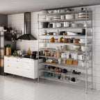 18" Deep x 72" Wide x 96" Height Wire Shelving Kit | 10-Tier | NSF Commercial Storage Rack Unit