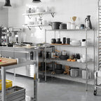 18" Deep x 54" Wide x 54" Height Wire Shelving Kit | 4-Tier | NSF Commercial Storage Rack Unit
