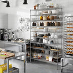 18" Deep x 54" Wide x 96" Height Wire Shelving Kit | 10-Tier | NSF Commercial Storage Rack Unit
