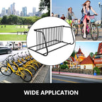 Commercial Bike Rack Garage Floor, Grid Bike Rack in Ground, 10-Bike Capacity Dual Sided Bicycle Storage Stand Floor Parking Stand for Garages, Stores, Schools & Universities Power Coated Steel