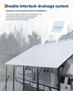 Garvee 13x21 ft Metal Carport Kit, 120° Steep-Pitch Vertical Roof for Snow Shedding, 133" High-Clearance Full-Sized Pickup & Van Shelter, Heavy-Duty Metal Car Port with Reinforced Frame