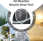 Bike Storage Shed Tent, Waterproof Outdoor Storage Shed for Bicycle, Easy Setup, Portable Storage Tent for Motorcycle,Garden Tools,Lawn Mower