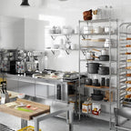 14" Deep x 30" Wide x 86" Height Wire Shelving Kit | 8-Tier | NSF Commercial Storage Rack Unit