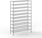 18" Deep x 54" Wide x 86" Height Wire Shelving Kit | 10-Tier | NSF Commercial Storage Rack Unit