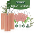 ACMETOP 15 Pack Cedar Hang Ups, 100% Natural Cedar Blocks for Clothes Storage, Aromatic Cedar Balls Hangers, Storage Accessories Closets & Drawers