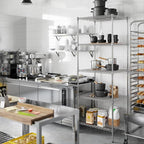 24" Deep x 30" Wide x 86" Height Wire Shelving Kit | 5-Tier | NSF Commercial Storage Rack Unit