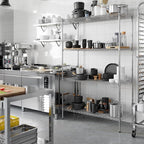 21" Deep x 48" Wide x 74" Height Wire Shelving Kit | 4-Tier | NSF Commercial Storage Rack Unit